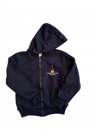 Polerón de Buzo Con Gorro Colegio Santa Cruz de Chicureo