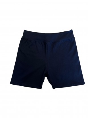 Calza Corta Escolar Azul Sin Logo