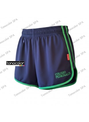 Short Dryfit Niña Colegio Pedregales