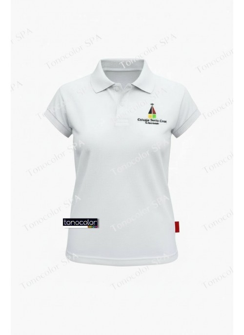 Polera de Pique Niña Manga Corta Colegio Santa...