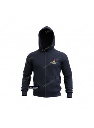 Polerón de Buzo Con Gorro Colegio Santa Cruz de Chicureo 2