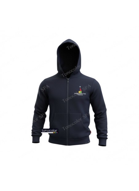 Polerón de Buzo Con Gorro Colegio Santa Cruz de Chicureo