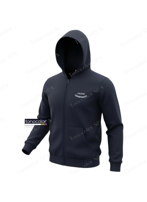 Polerón Unisex Con Gorro Colegio Carampangue