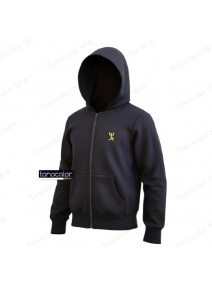 Polerón Azul Con Gorro Unisex Colegio San Nicolás Diácono